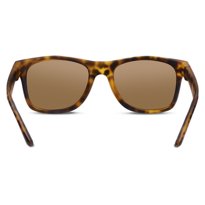 Nathan Sunrise Polarized Running Sunglasses - Tortoise Frame - Back
