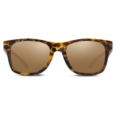 Nathan Sunrise Polarized Running Sunglasses - Tortoise Frame - Front