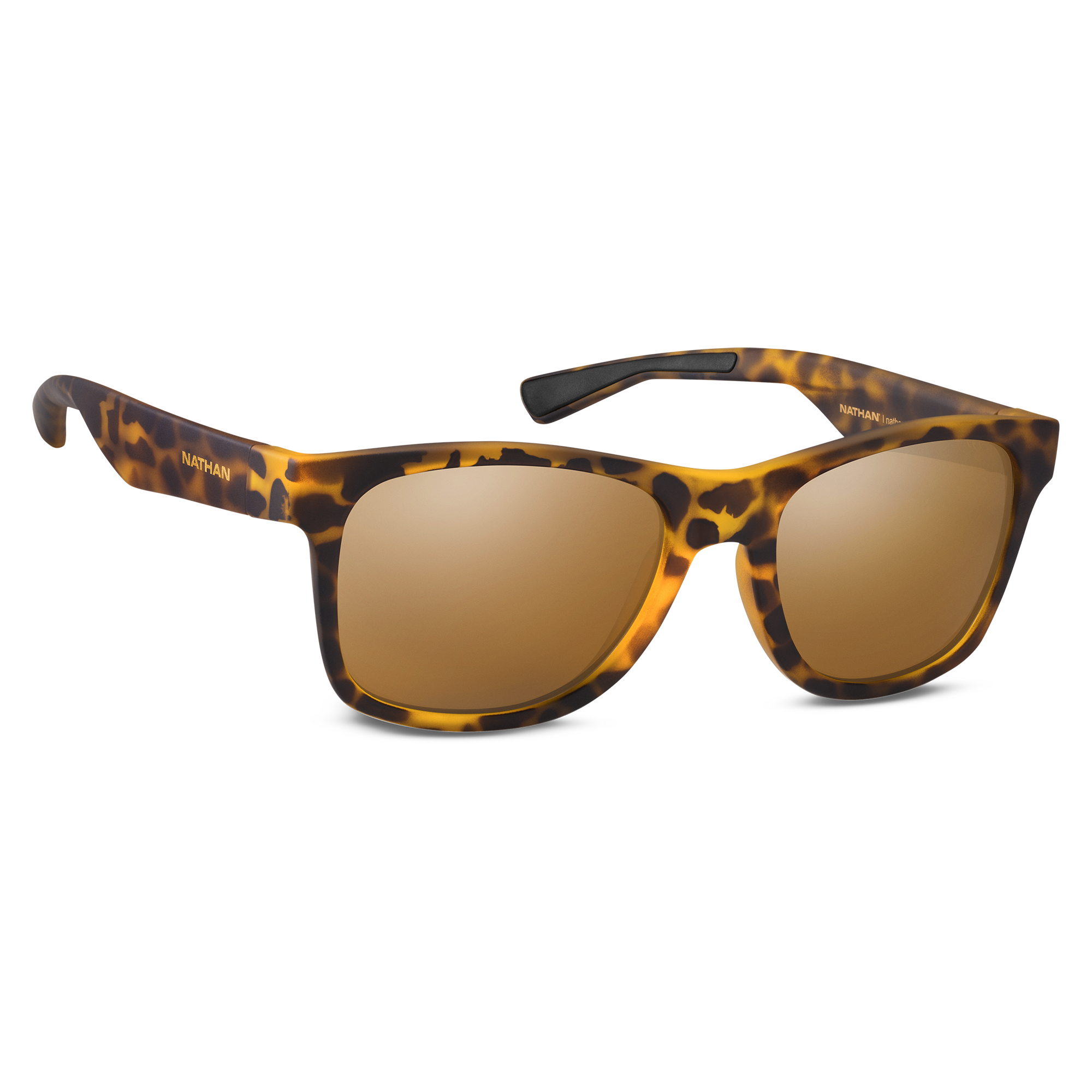 Nathan Sunrise Polarized Running Sunglasses - Tortoise Frame - Hero 