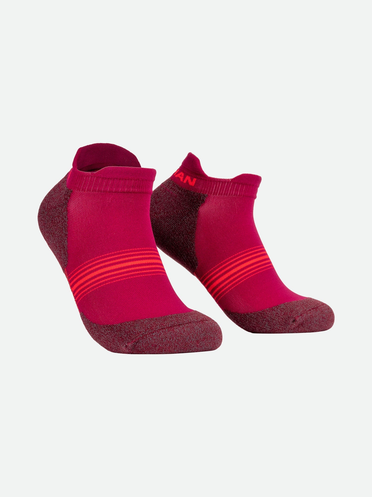 Red Stripes Low-Cut Running Socks