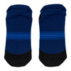 NATHAN Navy Stripes Low-Cut Running Socks -Lay Flat