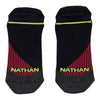 NATHAN Black Stripes Low-Cut Running Socks - Lay Flat