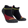 NATHAN Black Stripes Low-Cut Running Socks - Front View