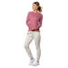 Nathan Women’s Dash Long Sleeve Tee - Maroon - Quarter View