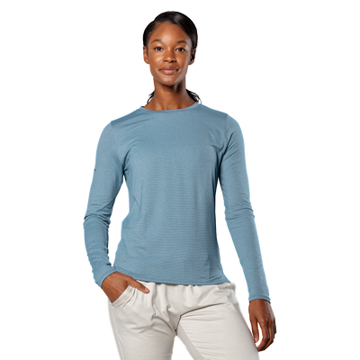 Nathan Women’s Dash Long Sleeve Tee - Sailor Blue - Hero