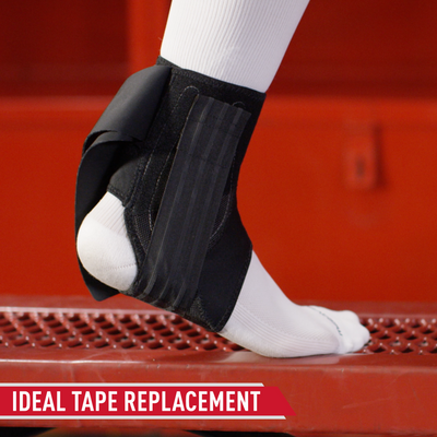 McDavid Phantom Ankle Brace 4303  - Tech Callout of Design that Replaces Need for Taping Pre and Post Game