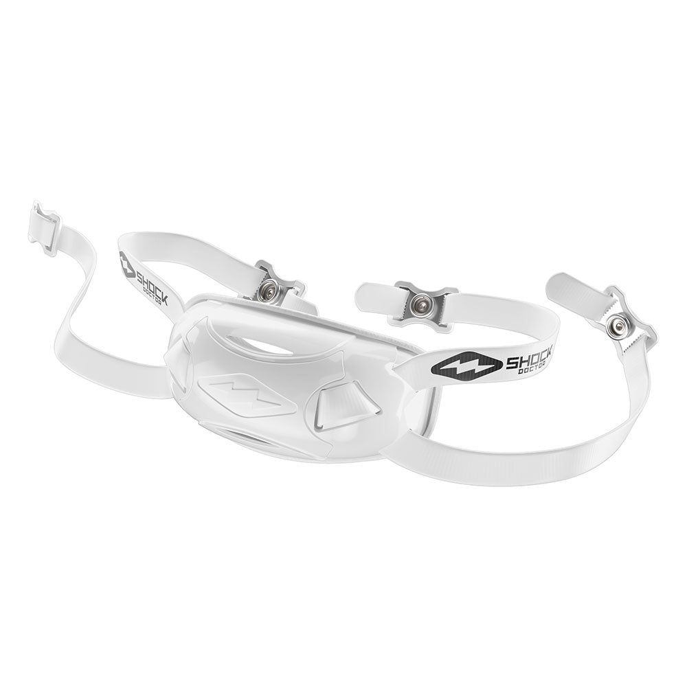 Shock Doctor Showtime Chin Strap Solid - White - Hero Image